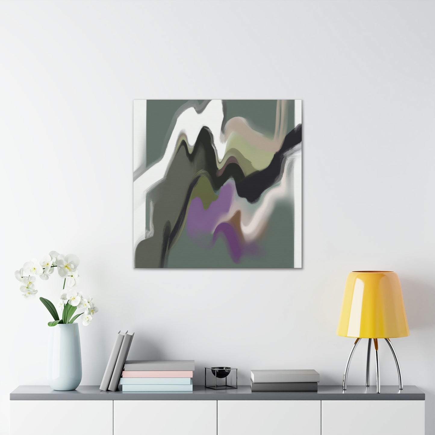 Cosmic Contrast Canvas - Wall Art