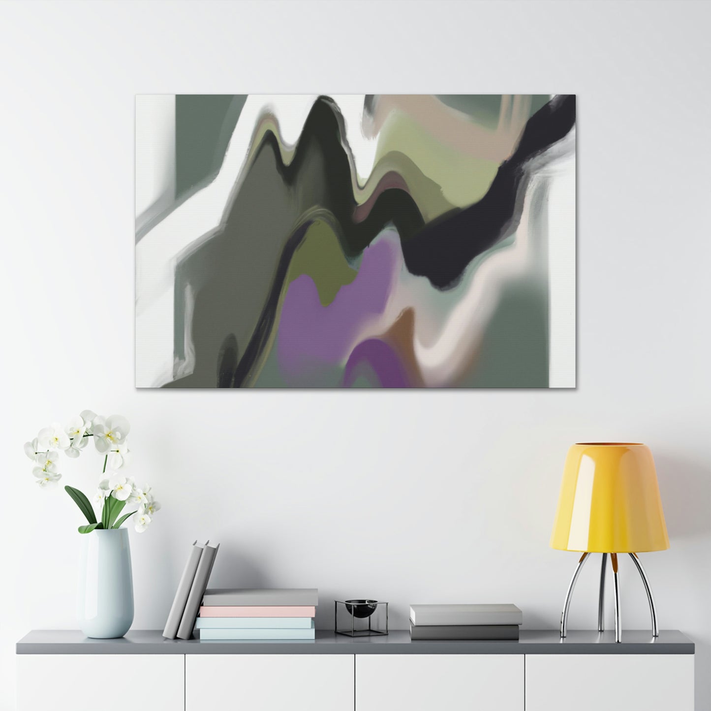 Cosmic Contrast Canvas - Wall Art