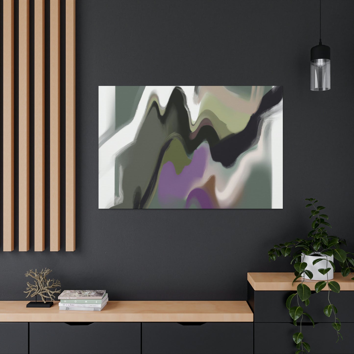 Cosmic Contrast Canvas - Wall Art